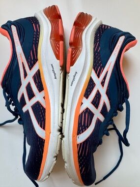 ASICS Gel Pulse 11 Women’s Size 8 Navy Coral Running Shoes Athletic